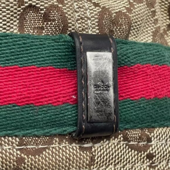 GUCCI GG Pattern Sherry Line Bucket Hat Size M but fits small only, Authentic - Picture 4 of 8